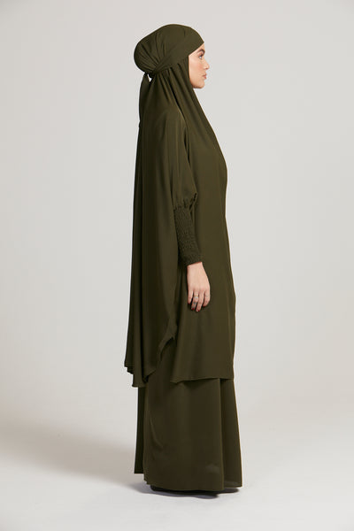 Assiyah (khaki) 2- piece Jilbaab
