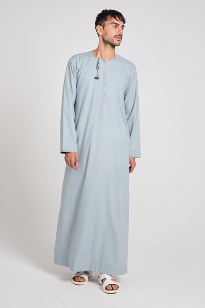 Essential Omani Thobe - Charcoal Grey