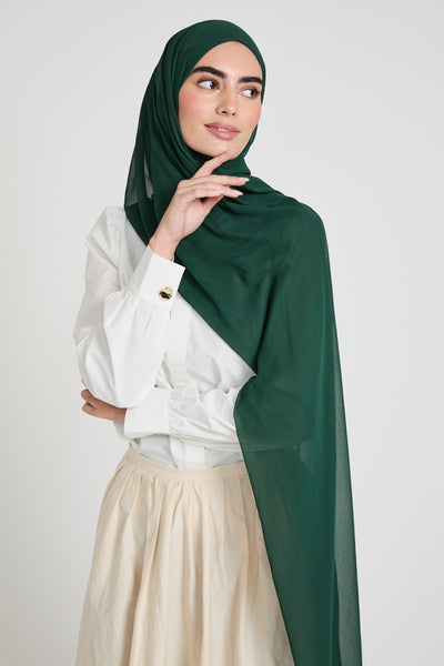 Lemon Grass Silver Chiffon Hijab main image 0
