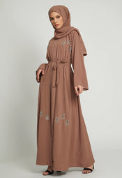 taupe abaya