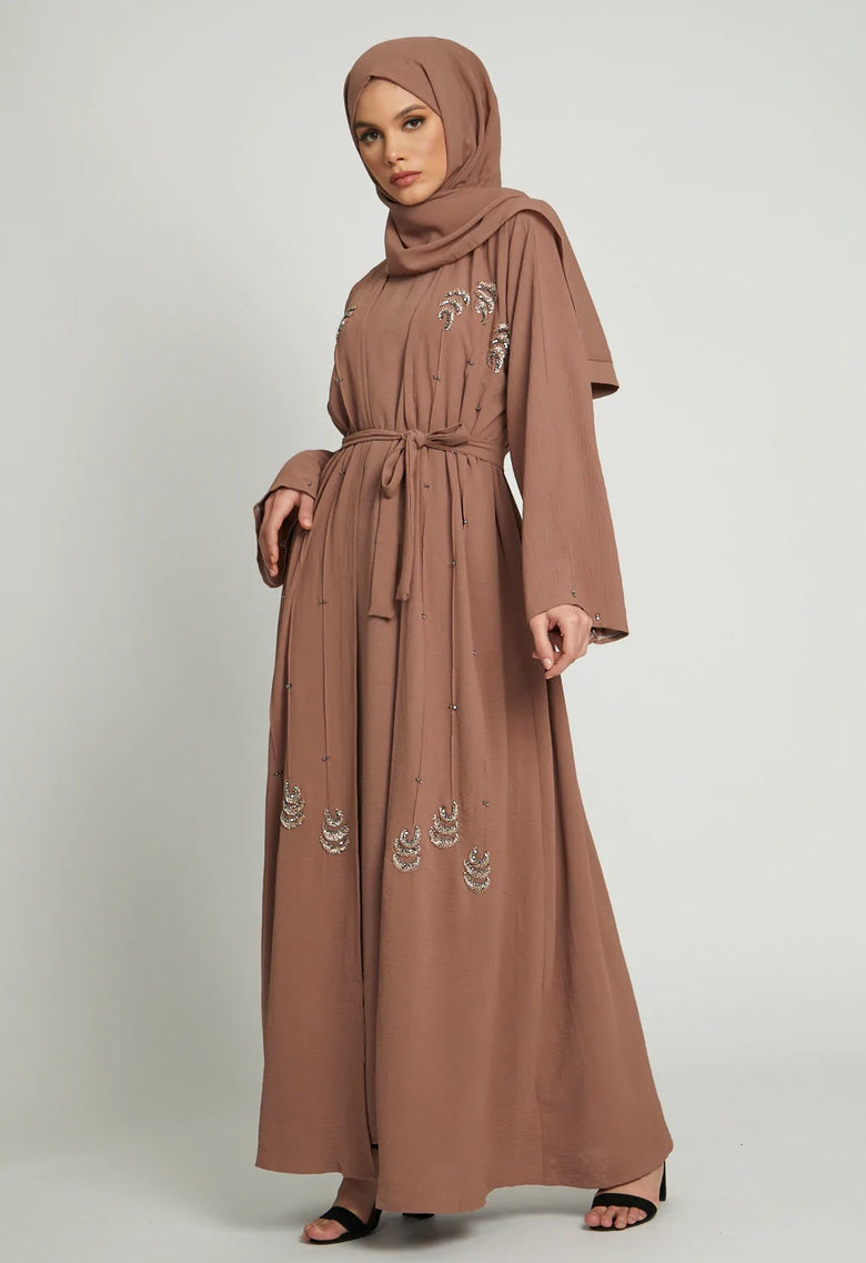 taupe abaya