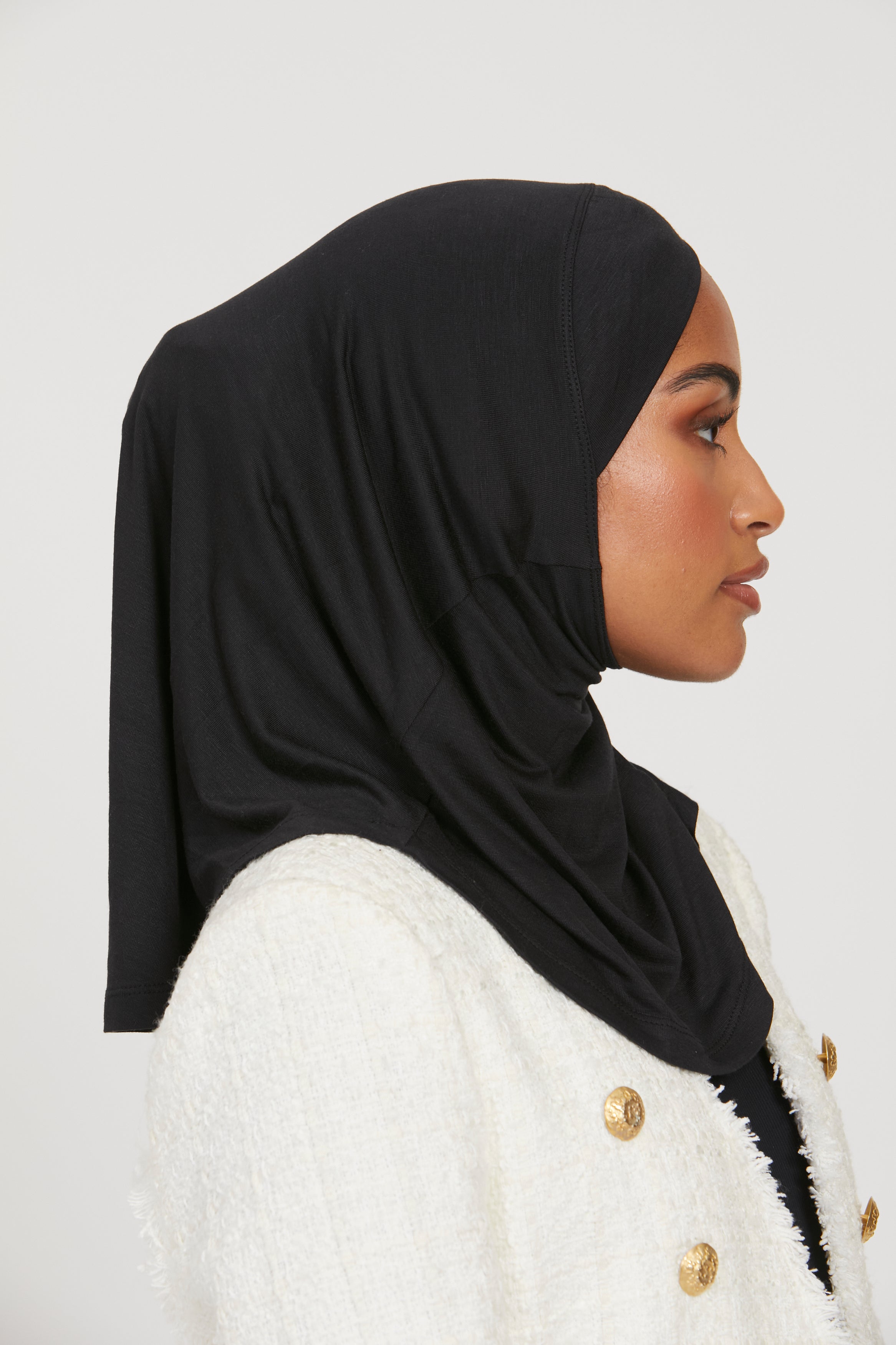 Tulband - Zwarte Linda Katoenen Hijab Van Ayse Turban Tulband - Zwarte Linda Katoenen Hijab Van Ayse Turban