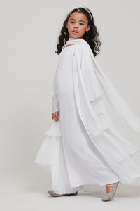 Junior Girls Soft Crush Inner Slip Dress - White