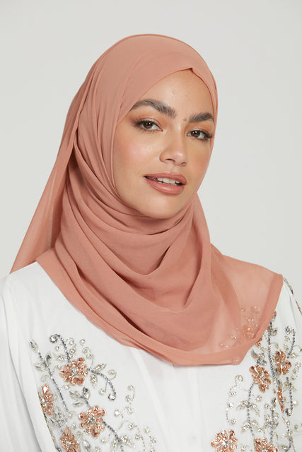 Luxury Soft Chiffon Hijab - Almond - Limited Edition