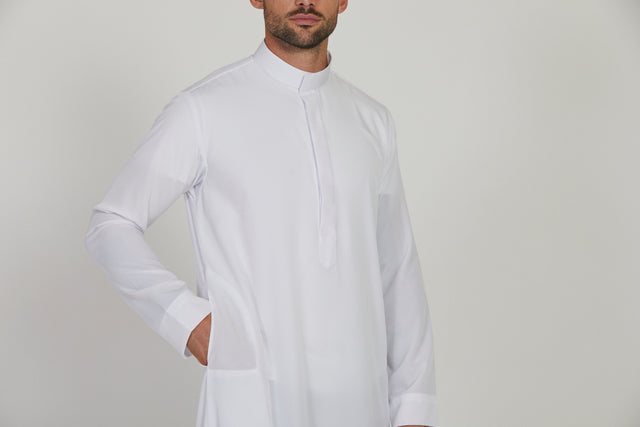 Royal Kuwaiti Thobe - White