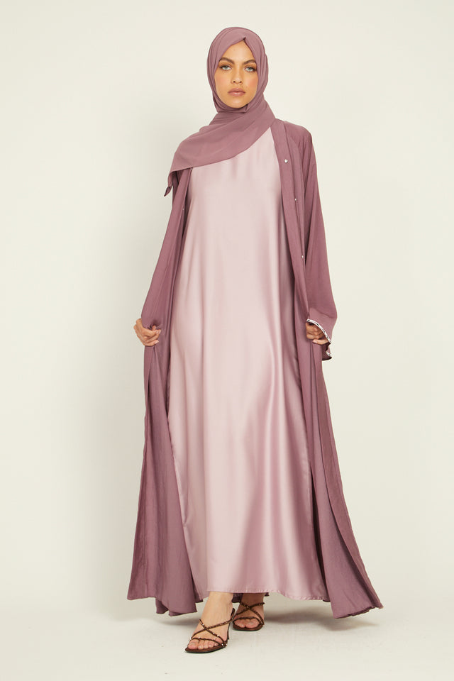 Satin Inner Slip Dress - Blush Pink