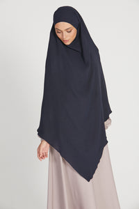 One Layer Khimar - Navy