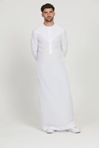 Royal Emirati Thobe - White