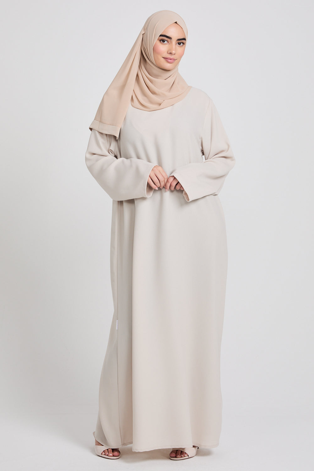 Plus Size Nude Inner Slip Dress - LONG SLEEVE Plus Size Nude Inner Slip Dress - LONG SLEEVE