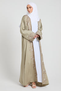 Closed Farasha with Elasticated Cuff - Parisian Blue