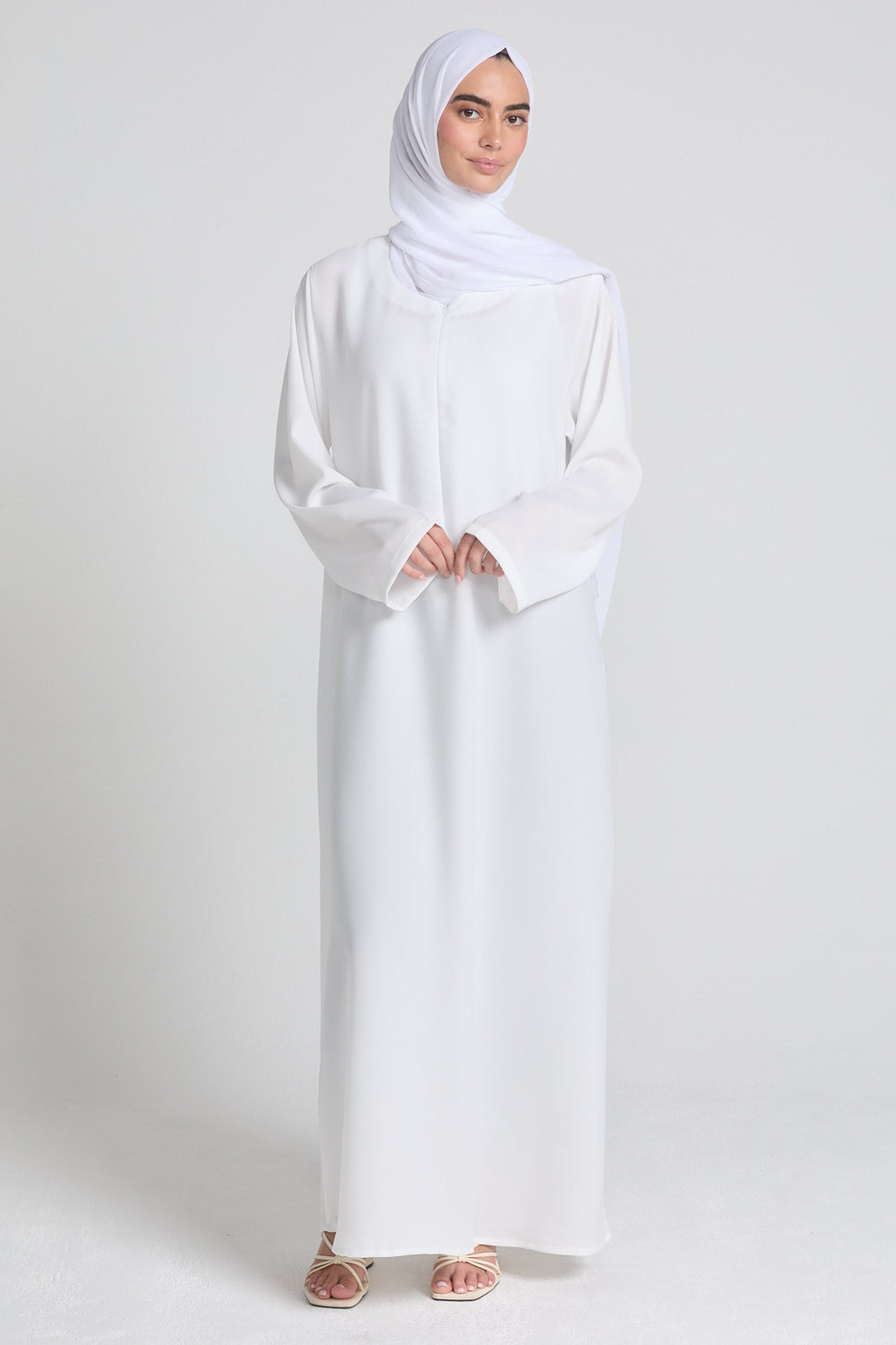 white long sleeve slip dress Maxi Slip Dress NAVY / 3X