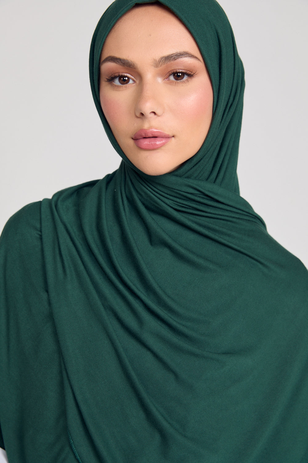 Green Hijab: Buy Forest Green Jersey Hijab for Everyday Wear – AbayaButh