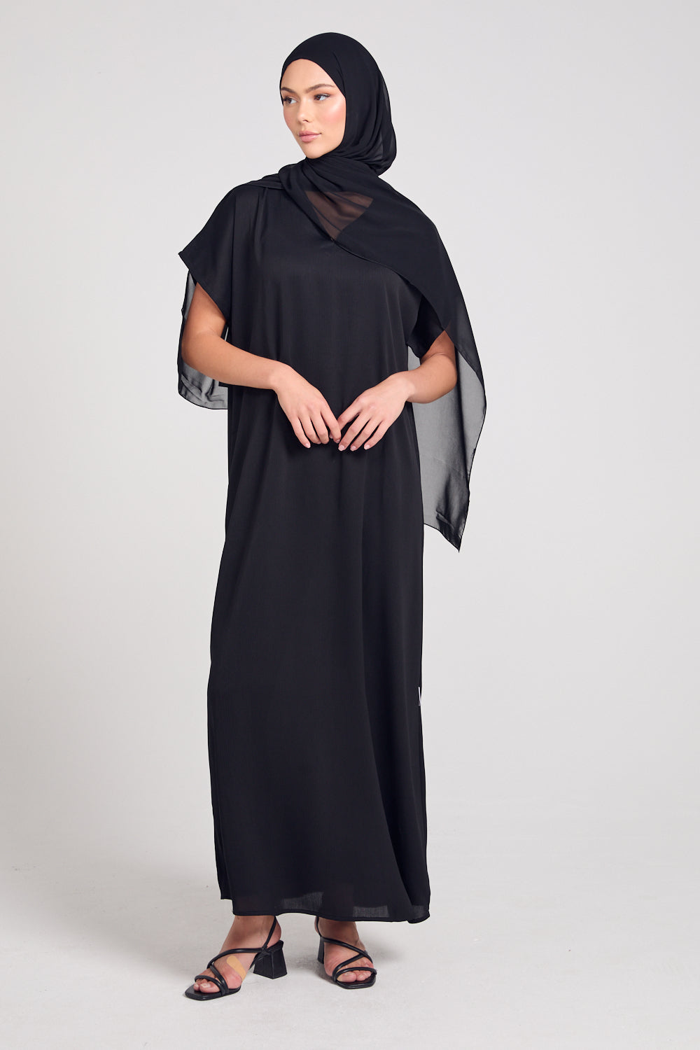 Premium Textured Inner Slip Dress - Black Premium Textured Inner Slip Dress - Black