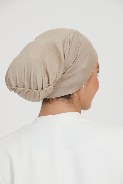 Closed Hijab Tube Cap: Plain Closed Tube Hijab Caps in Black, Nude & More