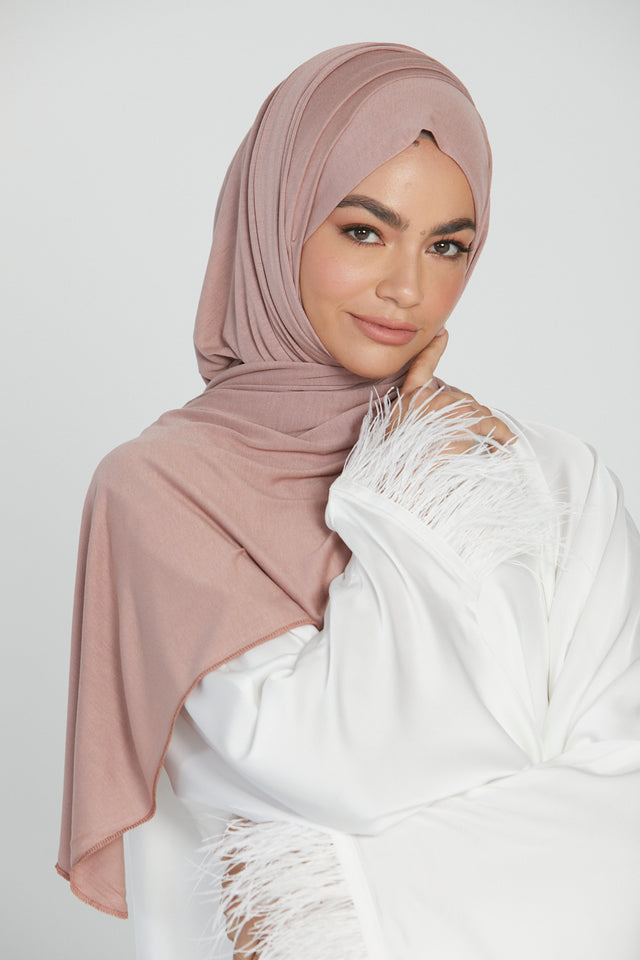 Premium Light Weight Jersey Hijab - Dusty