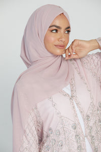 Soft Luxury Georgette Hijab - Rose Blush