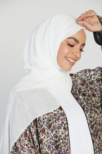 Soft Luxury Georgette Hijab - Off White