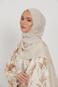 Luxury Georgette Hijab - Nude