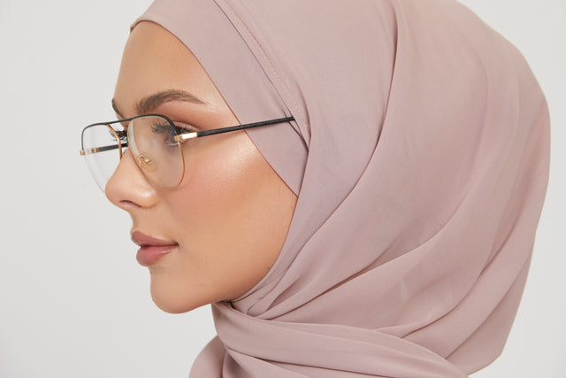 Premium Instant Chiffon Hijab - Dusty Mink