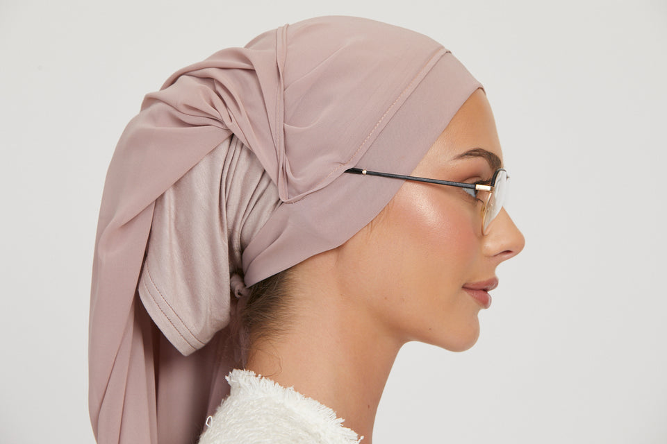 Premium Instant Chiffon Hijab - Dusty Mink