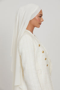 Premium Instant Chiffon Hijab - White