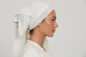 Premium Instant Chiffon Hijab - White