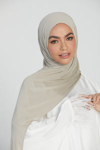 Premium Light Weight Jersey Hijab - Rain