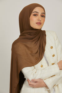 Lightweight Viscose Hijab - Mocha