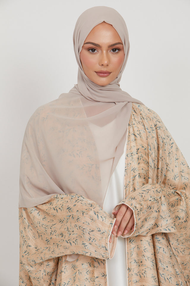 MAXI Luxury Georgette Hijab - Light Sand