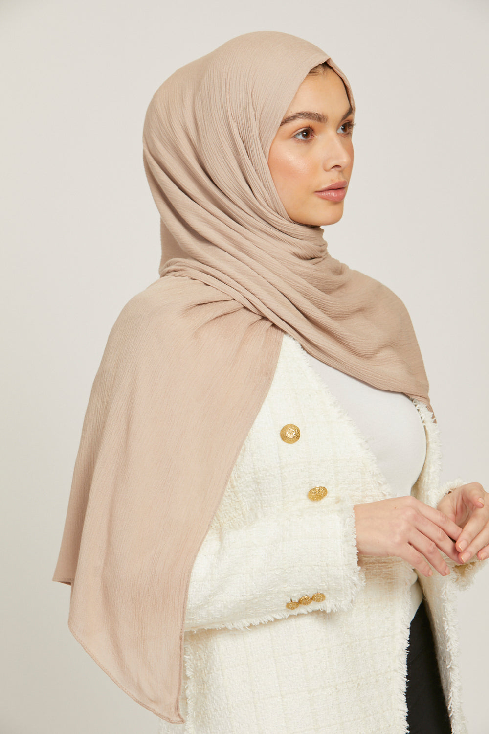 Modal Crinkle Hijab - Ancient