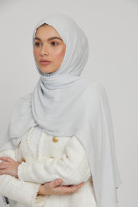 Modal Crinkle Hijab - Pewter