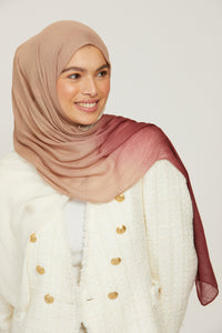 Modal Ombre Hijab - Auburn Mix