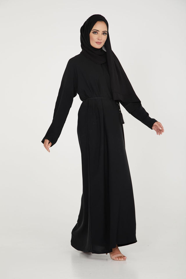 Premium Plain Black Abaya
