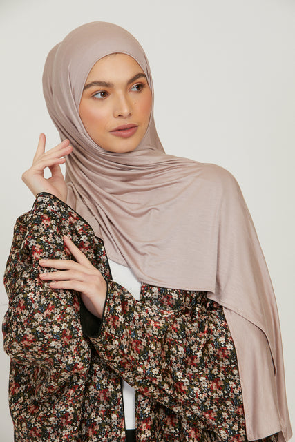 Premium Jersey Hijab - Mink