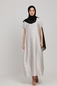 Premium Satin Inner Slip Dress - Moonlight