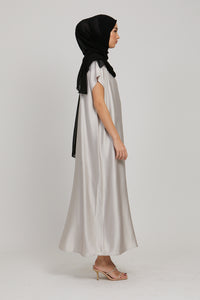 Premium Satin Inner Slip Dress - Moonlight