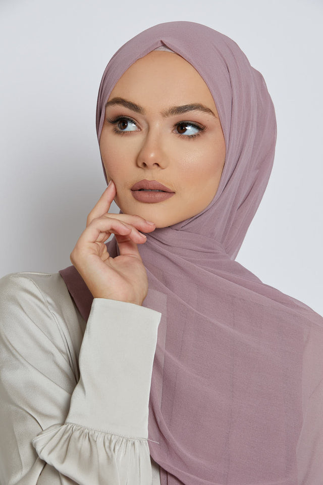 Luxury Soft Chiffon Hijab - Quail