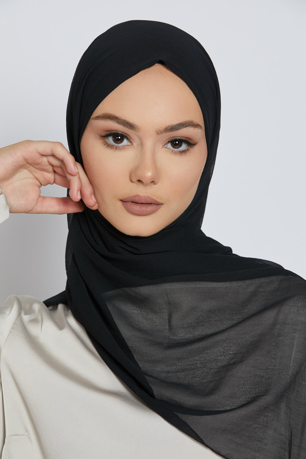 Luxury Soft Chiffon Hijab - Black