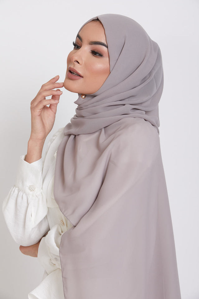 Luxury Georgette Hijab - Gentle Fawn