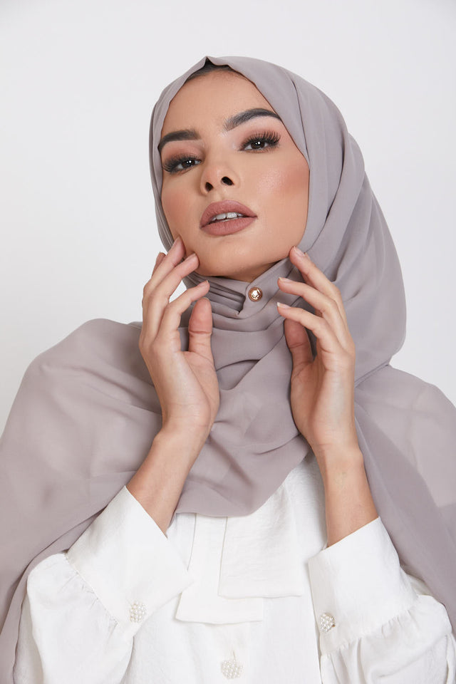 Luxury Georgette Hijab - Gentle Fawn
