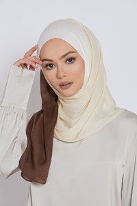 Modal Ombre Hijab - Espresso