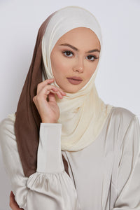 Modal Ombre Hijab - Espresso