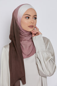 Modal Ombre Hijab - Macchiato