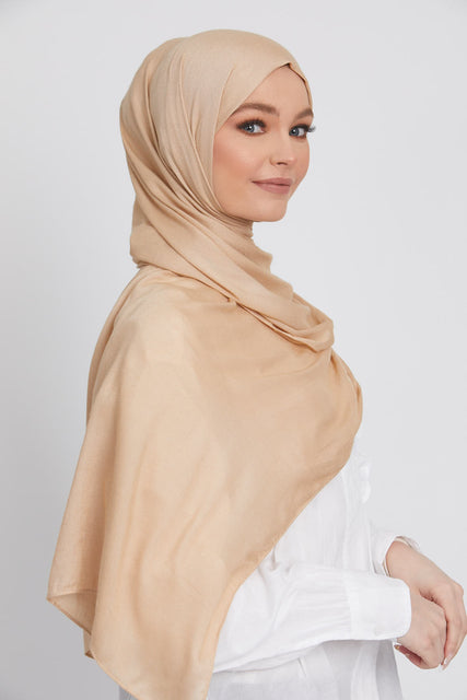 Rayon Superior Viscose Hijab - Latte