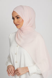 Luxury Crinkle Chiffon Hijab - Soft Blush