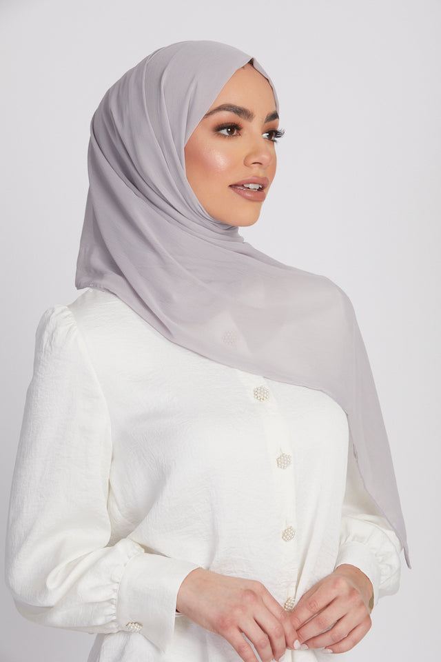 Luxury Crinkle Chiffon Hijab - Ice Queen