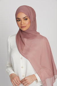 Luxury Crinkle Chiffon Hijab - Dusty Rose