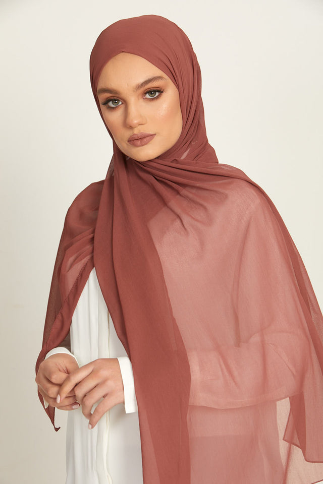 Luxury Soft Chiffon Hijab - Hershey