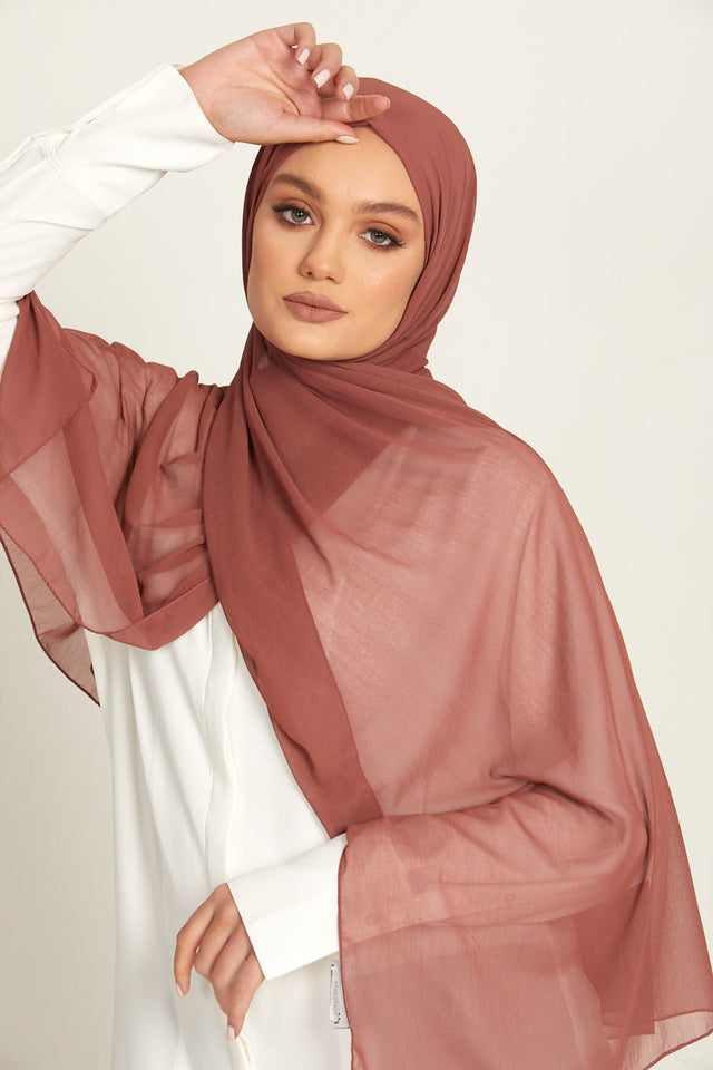 Luxury Soft Chiffon Hijab - Hershey