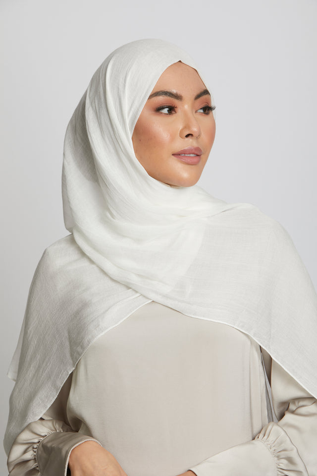 Rayon Lightweight Viscose Hijab - Marshmallow